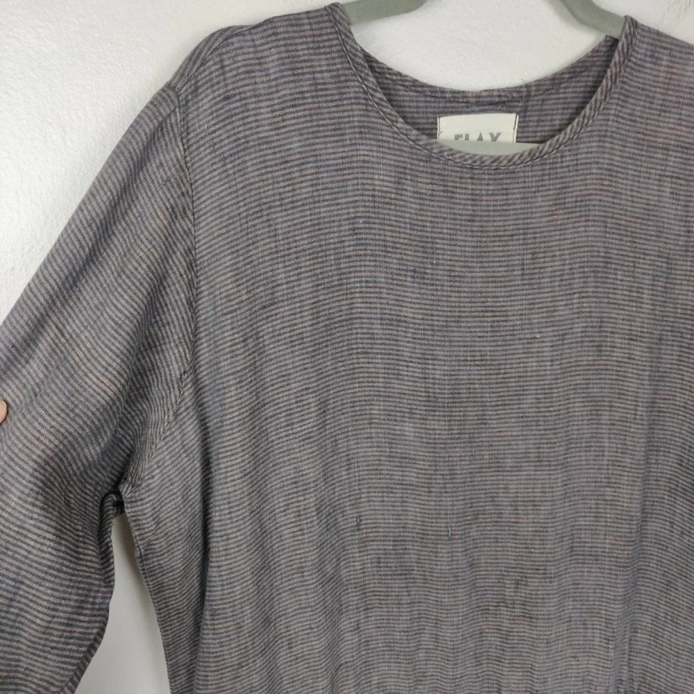 Flax Purple and Black Tunic Top - Picture 2 of 6